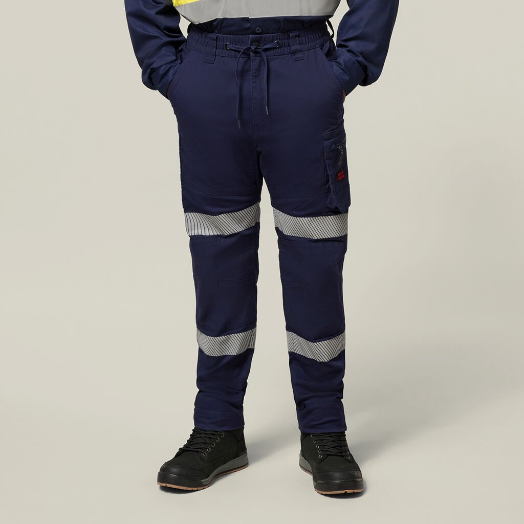 [Y02003-NAVY-67R] HARD YAKKA - [Y02003] 3056 TOUGHMAXX WORK TAPED PANTS (67R)