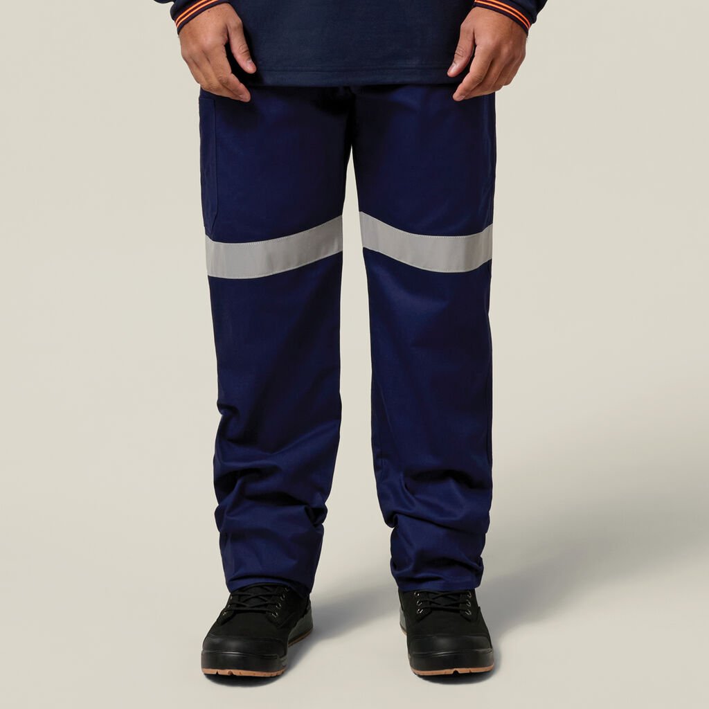 [Y02540-NAVY-72R] HARD YAKKA - [Y02540] CORE COTTON DRILL TAPED PANTS (72R)