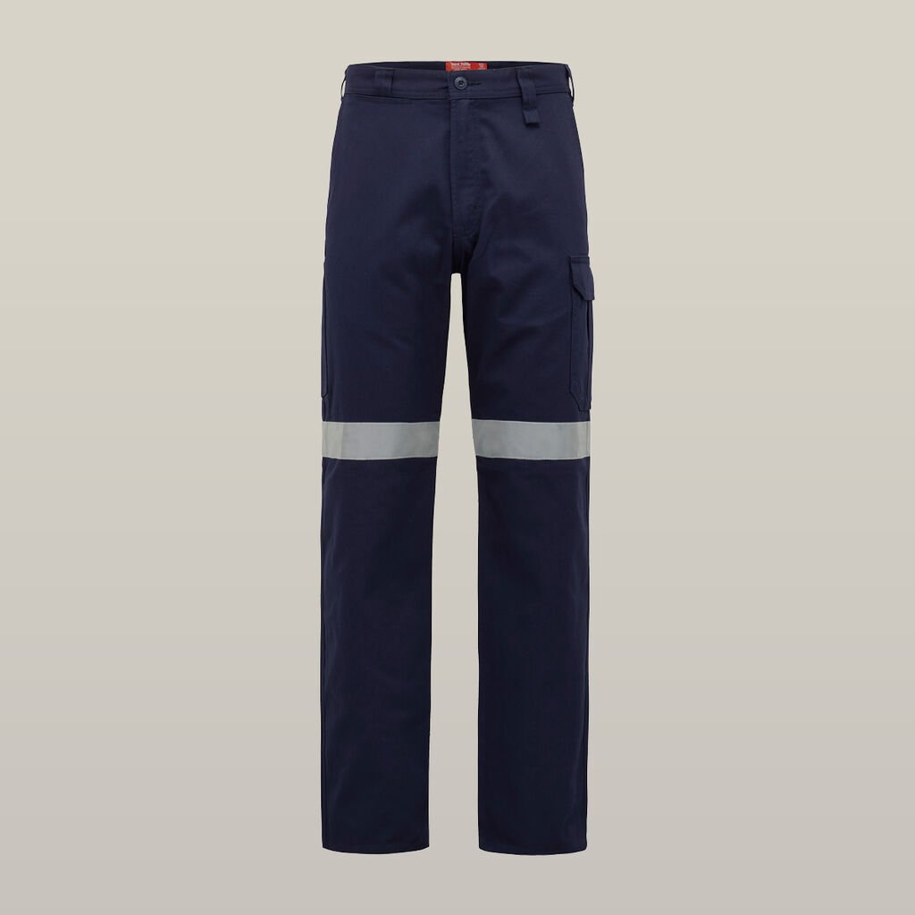 [Y02575-NAVY-72R] HARD YAKKA - [Y02575] CORE CARGO COTTON DRILL TAPED PANTS (72R)