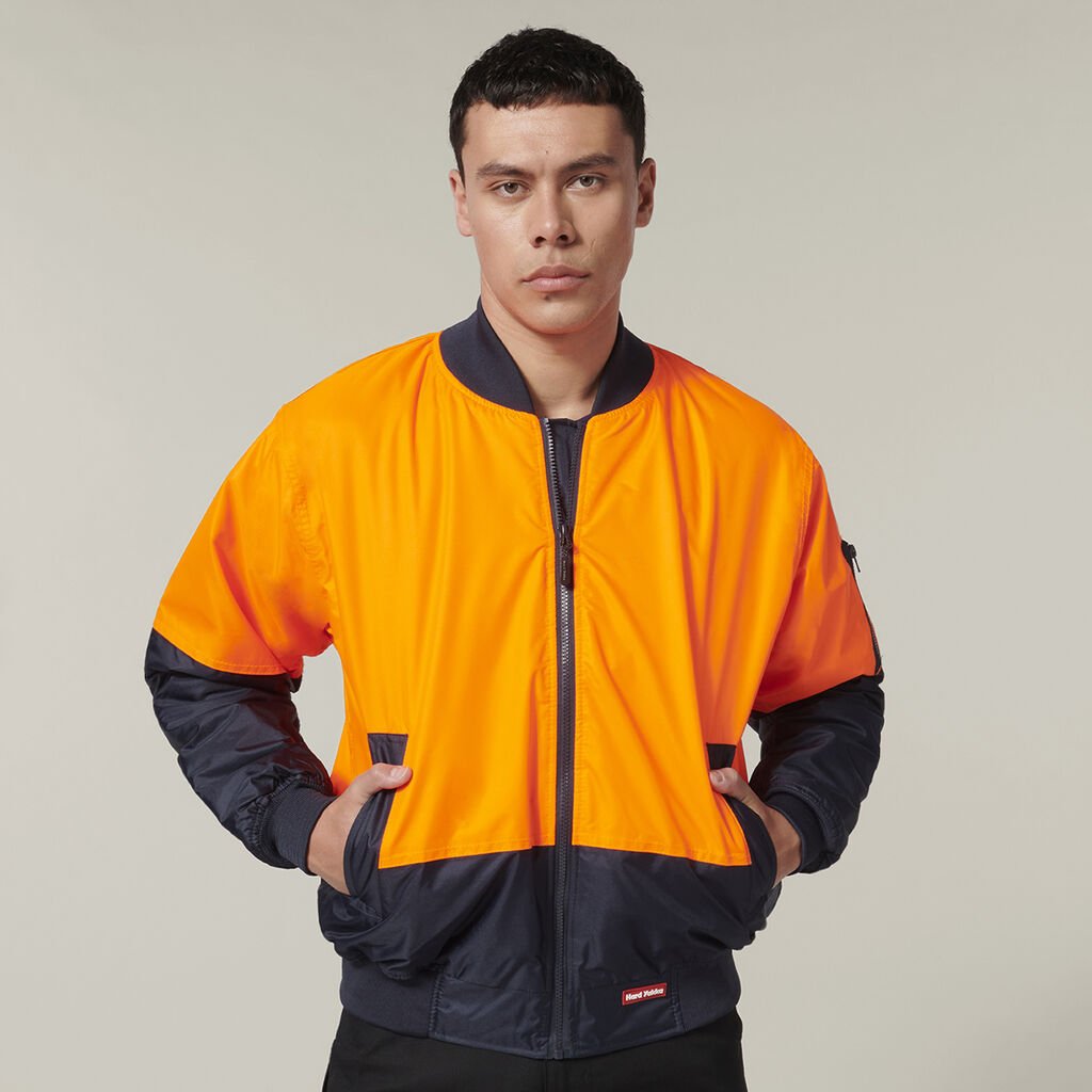 HARD YAKKA - [Y06670] CORE HI VIS SPLICED WATERPROOF BOMBER JACKET