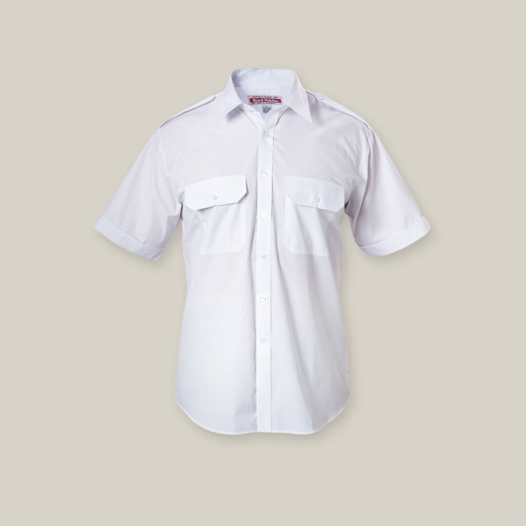 HARD YAKKA - [Y07691] CORE SHORT SLEEVE PERMANENT PRESS SHIRT WITH EPAULETTES