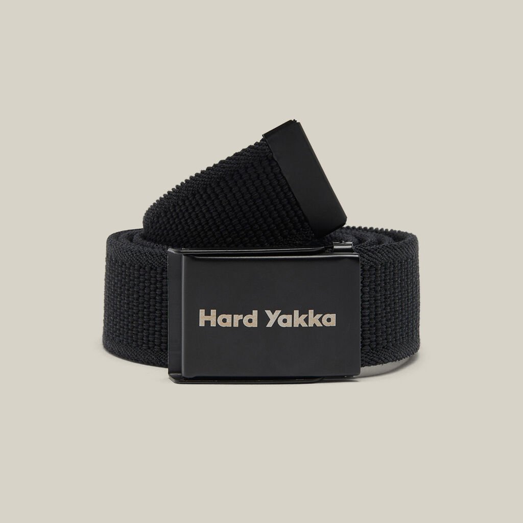[Y26791-BLACK-S] HARD YAKKA - [Y26791] CORE STRETCH WEBBED BELT WITH BOTTLE OPENER BUCKLE (S)