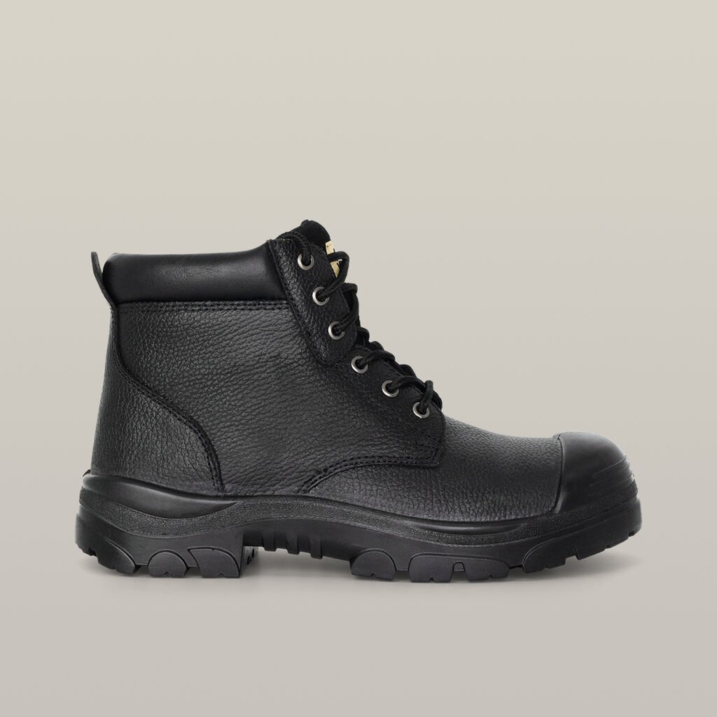 [Y60086-BLACK-UK_3] HARD YAKKA - [Y60086] Gravel Lace Up Steel Toe Safety Boot (UK 3)