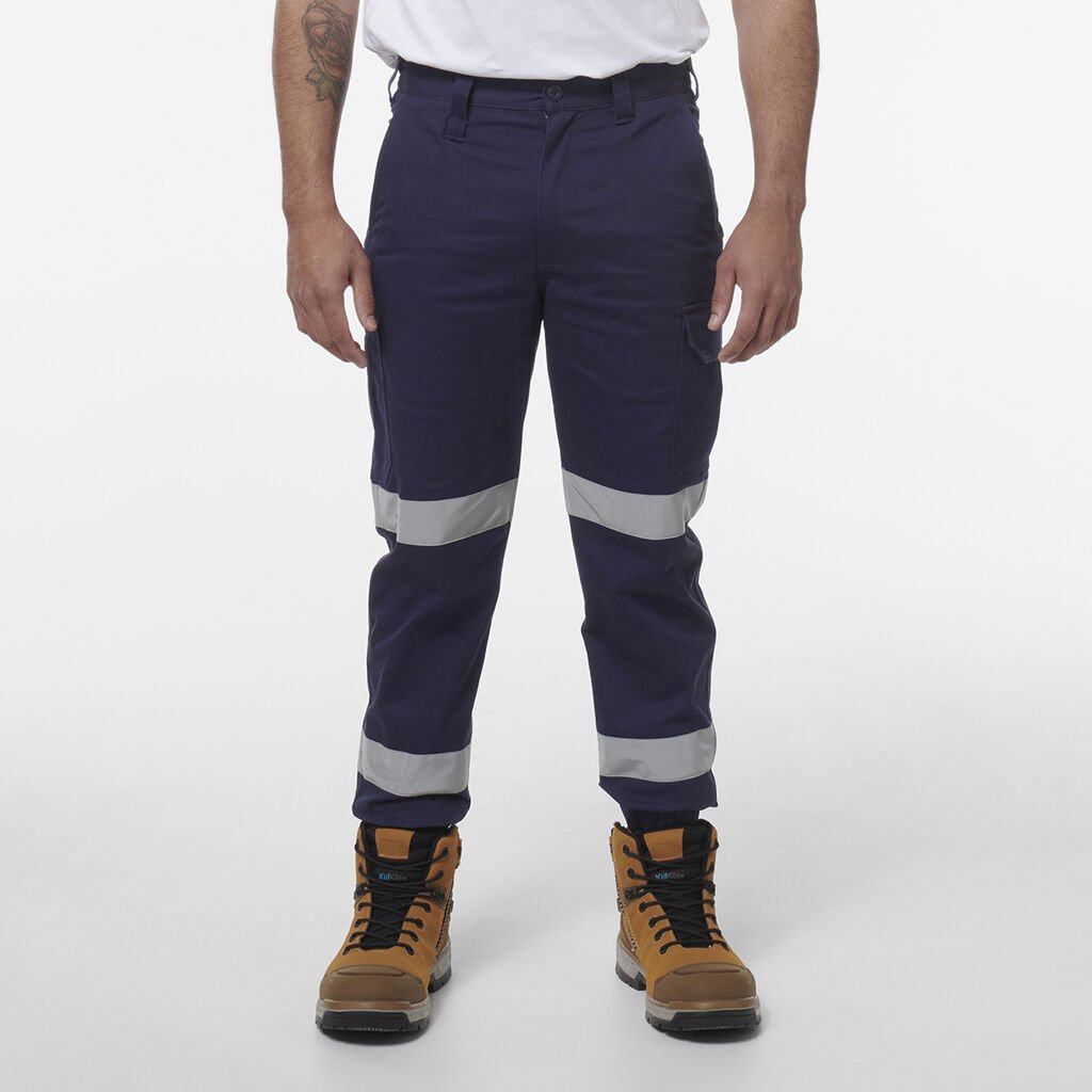 [K53003_NAV_67R] KINGGEE - [K53003] STRETCH BIO MOTION CUFF CARGO PANT (67R)