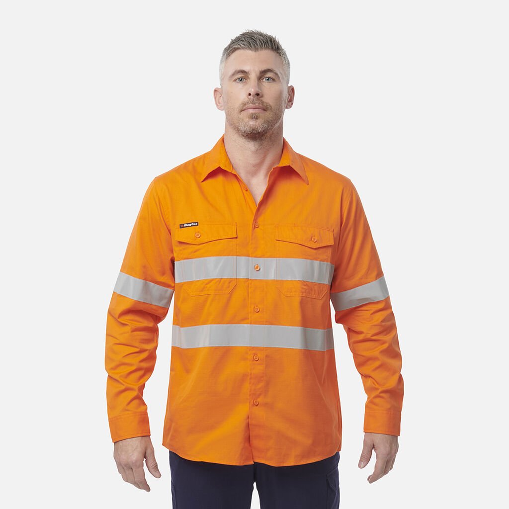 KINGGEE - [K54890] WORKCOOL 2 HI VIS REFLECTIVE SHIRT L/S