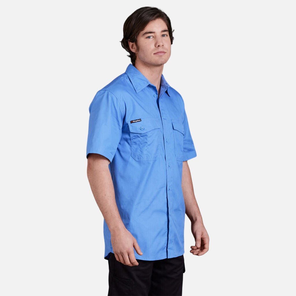 [K14825_SKY_2XS] KINGGEE - [K14825] WORKCOOL 2 SHIRT S/S (SKY, 2XS)