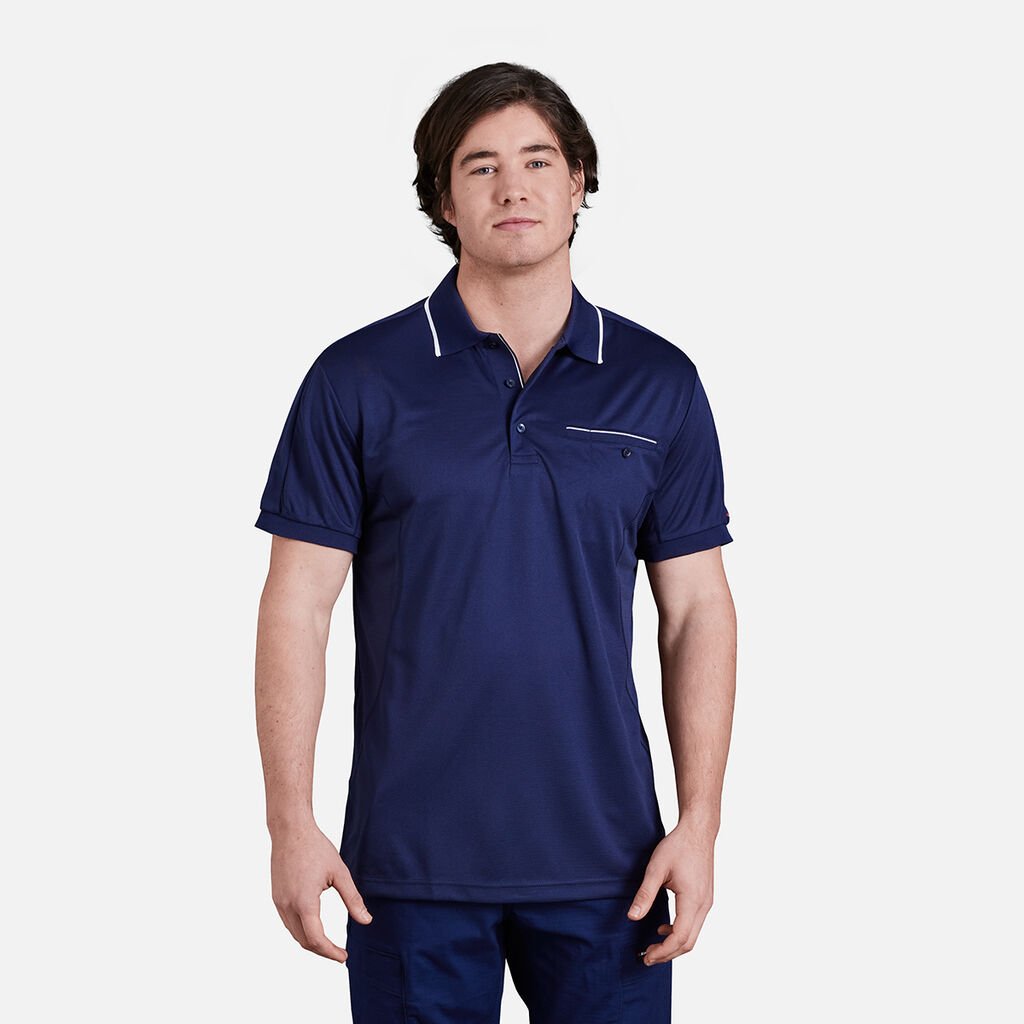 [K69789_NAV_S] KINGGEE - [K69789] WORKCOOL  POLO S/S (S)