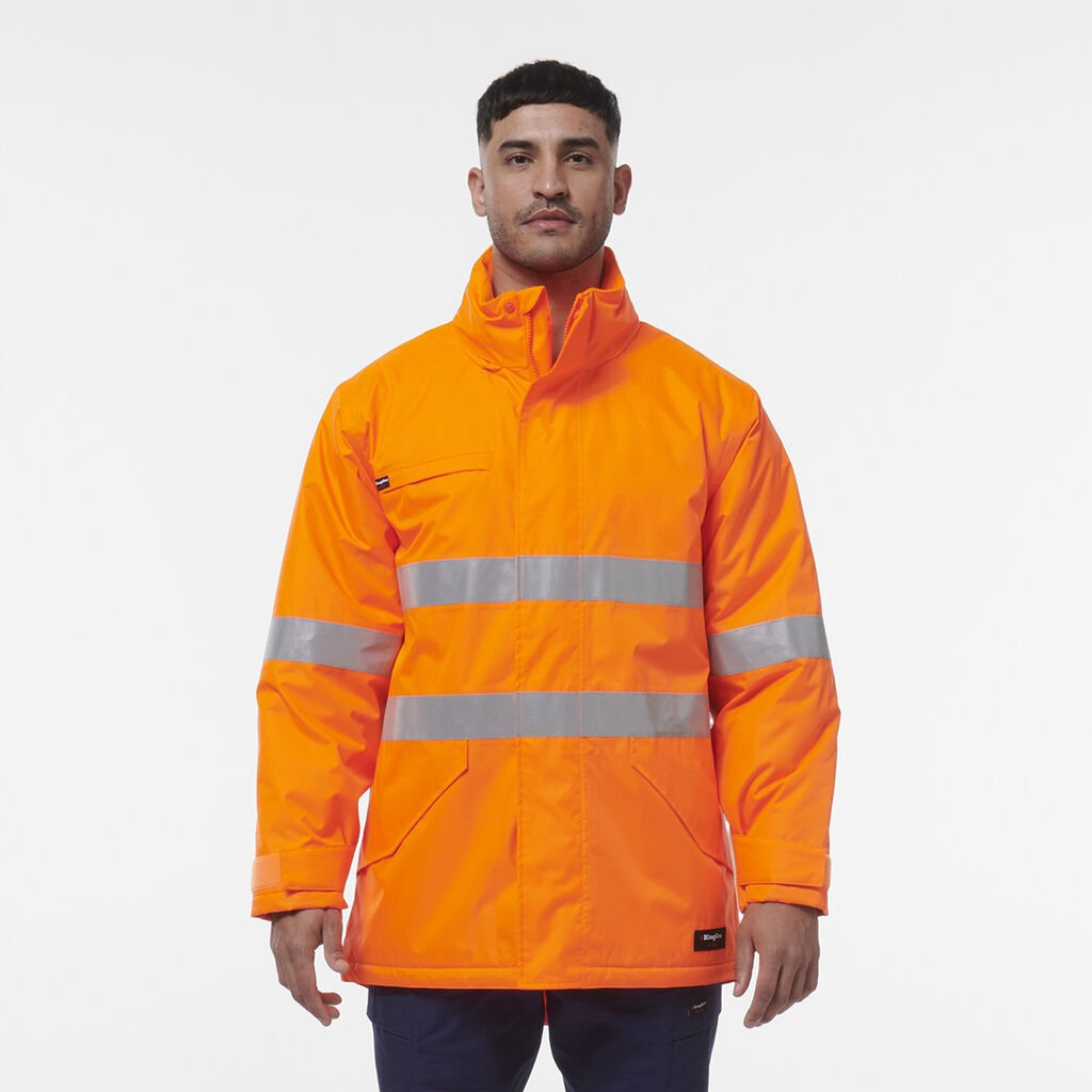 [K55037_ORA_2XS] KINGGEE - [K55037] REFLECTIVE INSULATED JACKET (2XS)