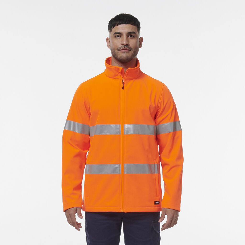 [K55039_ORA_2XS] KINGGEE - [K55039] REFLECTIVE SOFTSHELL JACKET (2XS)