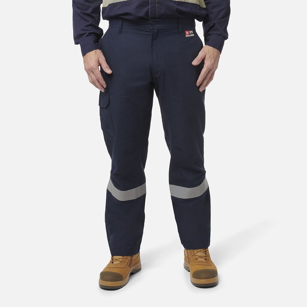 [Y02525_NAV_77R] KINGGEE - [Y02525] SHIELDTEC FR FLAT FRONT CARGO PANT FR TAPE (77R)