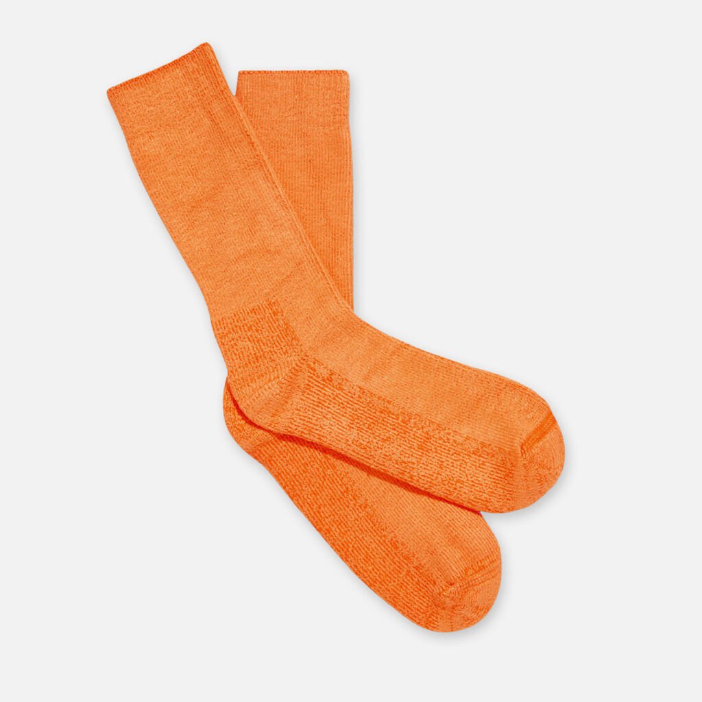 [K09270_FLURO ORANGE_11-14] KINGGEE - [K09270] MEN'S BAMBOO WORK SOCKS (FLURO ORANGE, 11-14)