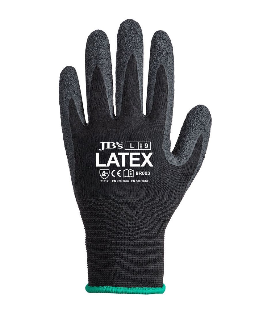[8R003_L/9] JB'S - [8R003] BLACK LATEX GLOVE (L/9)