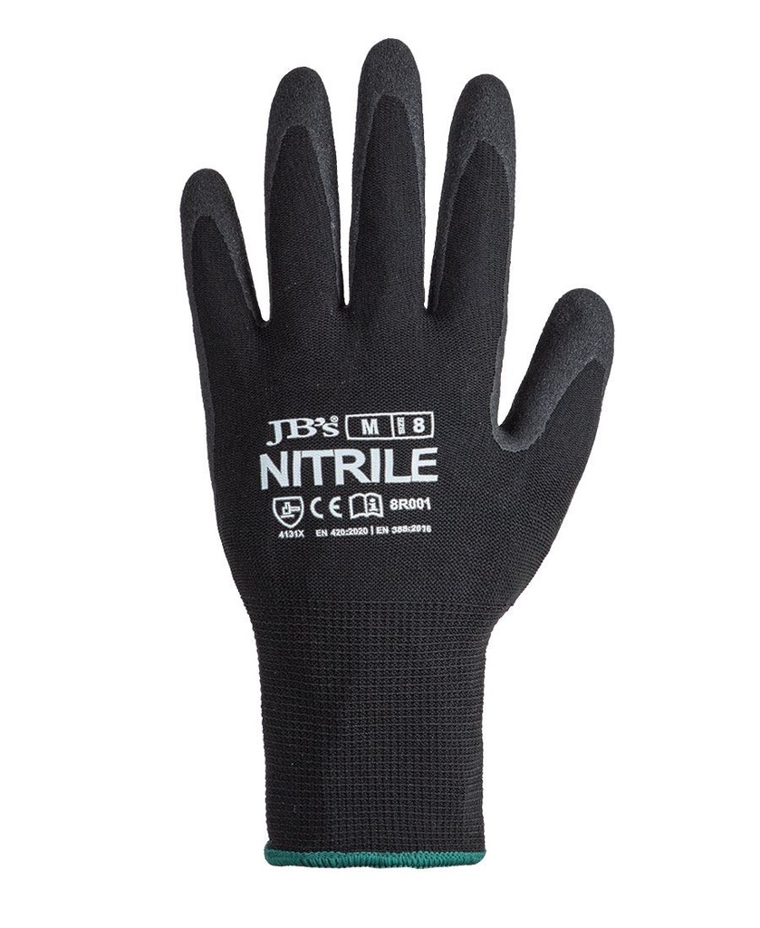 JB'S - [8R001] BLACK NITRILE BREATHABLE GLOVE (L/9)