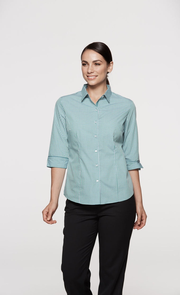 AP - [AP2907T] EPSOM LADY SHIRT 3/4 SLEEVE (EMERALD, 4)