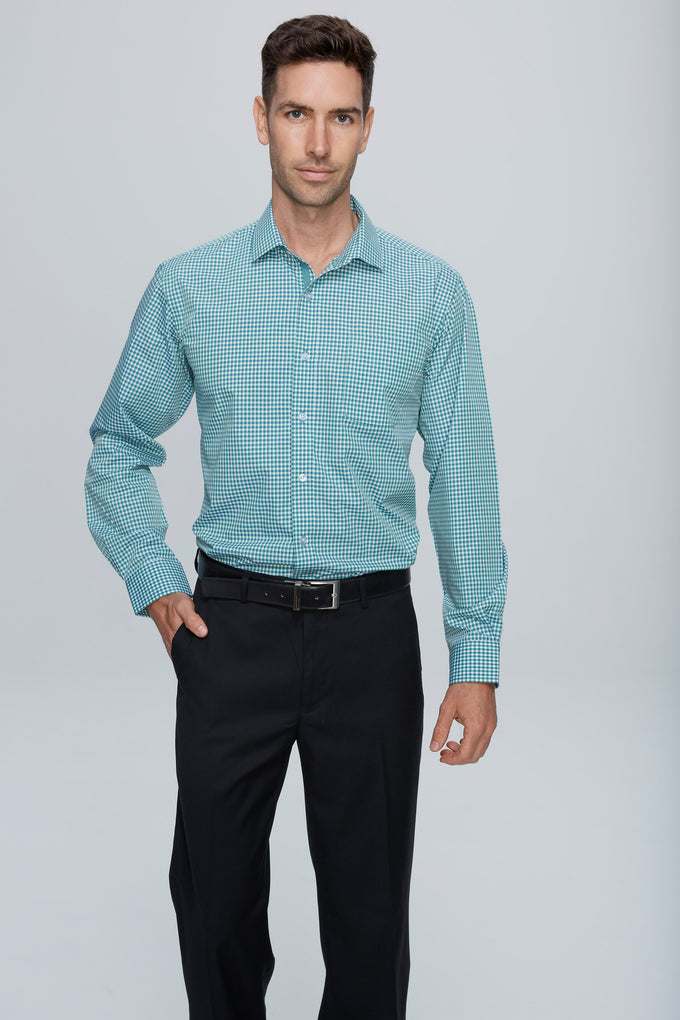 AP - [AP1907L] EPSOM MENS SHIRT LONG SLEEVE (EMERALD, 2XS)