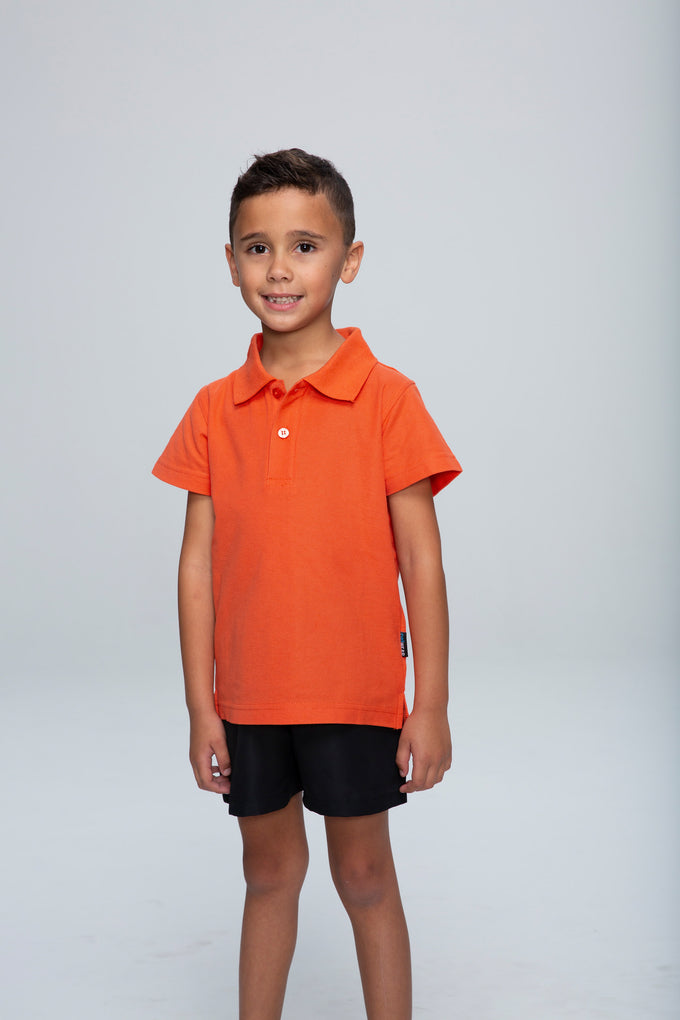 AP - [AP3312] HUNTER KIDS POLOS (BOTTLE GREEN, 4)