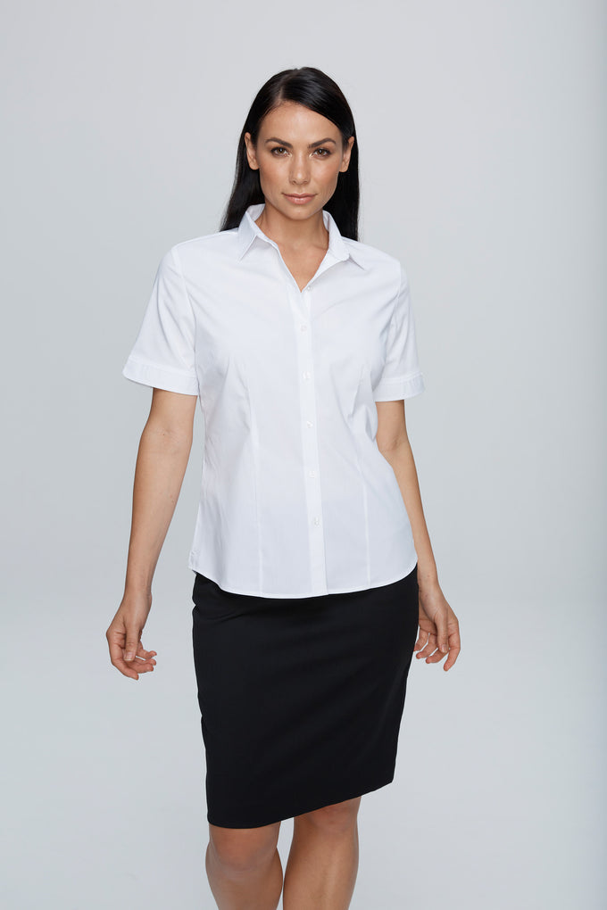 AP - [AP2910S] KINGSWOOD LADY SHIRT SHORT SLEEVE (BLACK, 4)