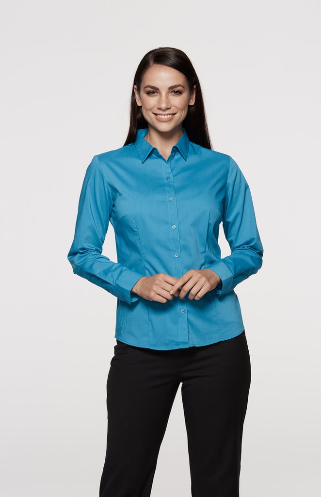 AP - [AP2903L] MOSMAN LADY SHIRT LONG SLEEVE (BLACK, 4)