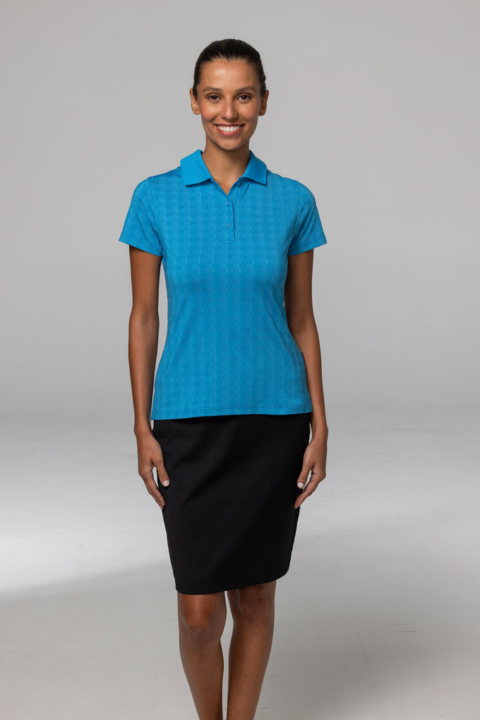AP - [AP2325] NOOSA LADY POLOS (CYAN, 6)