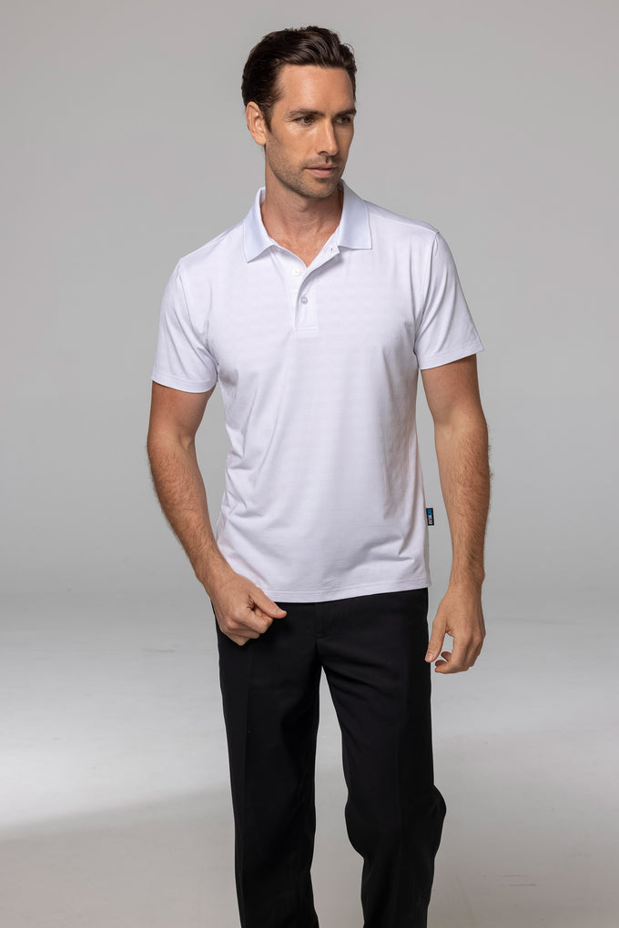 AP - [AP1325] NOOSA MENS POLOS (CYAN, S)