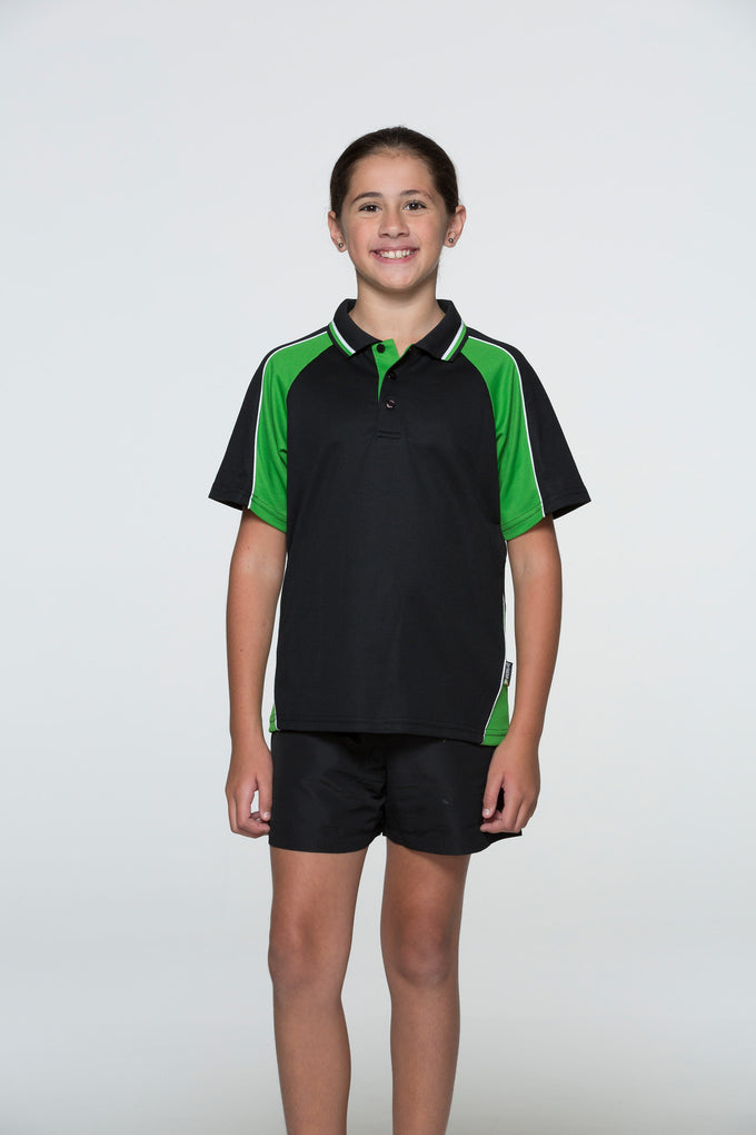 AP - [AP3309] PANORAMA KIDS POLOS (BLACK/RED/WHITE, 4)