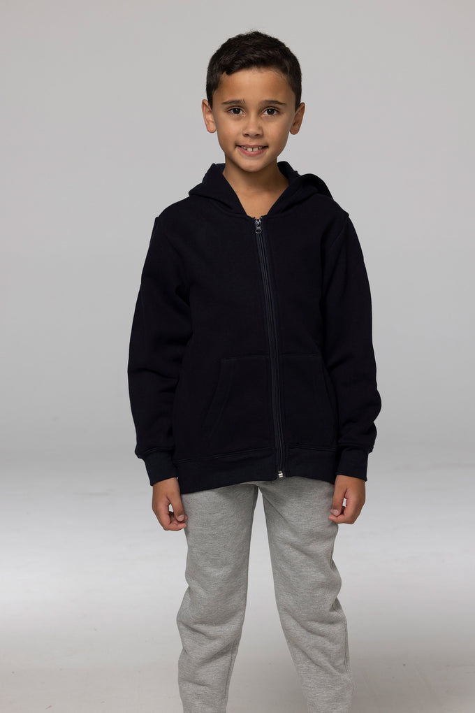 AP - [AP3528] QUEENSCLIFF ZIP KIDS HOODIES (BLACK, 4)