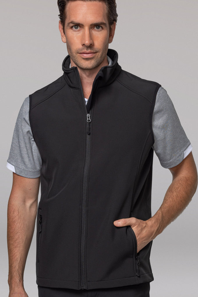 AP - [AP1529] SELWYN MENS VESTS (BLACK, S)