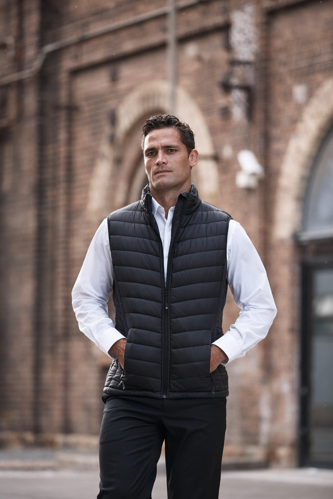 AP - [AP1523] SNOWY MENS VESTS (BLACK, S)
