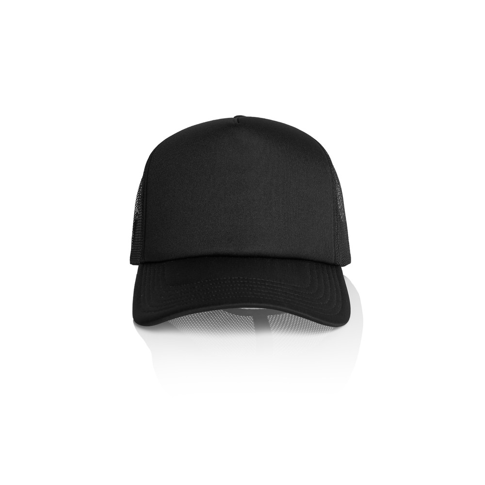 AS COLOUR - FRAME FOAM TRUCKER CAP 1161 (BLACK)