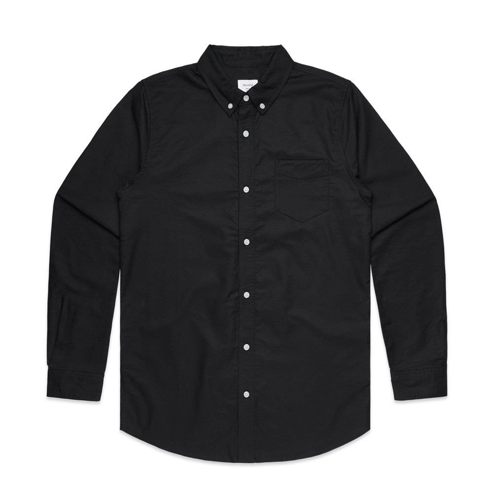 AS COLOUR - OXFORD SHIRT 5401 (BLACK, S)