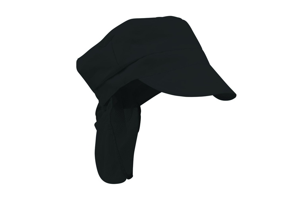 [CC106_BLACK_S] CHEFSCRAFT - [CC106] PEAK CAP WITH HAIR NET (BLACK, S)