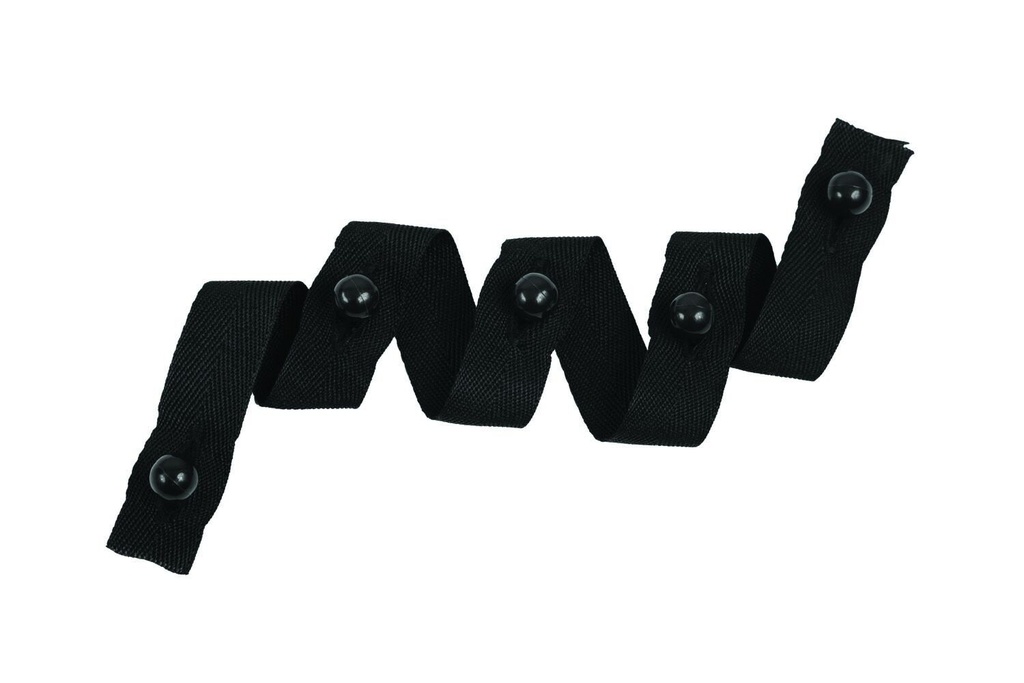 [CJ151_BLACK] CHEFSCRAFT - [CJ151] STUD BUTTONS ON TAPE SET (BLACK)