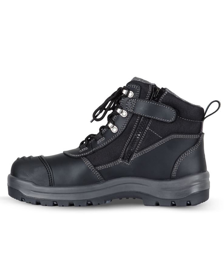 [9H8_BLACK/GREY_UK 3] JB'S - [9H8] ATRAX ZIP SAFETY BOOT (BLACK/GREY, UK 3)