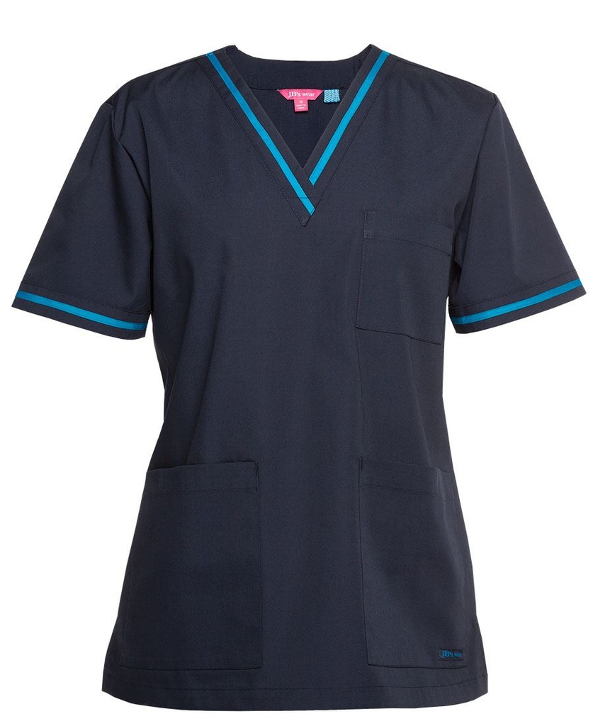[4SCT1_6] JB'S - [4SCT1] LADIES CONTRAST SCRUBS TOP (6)