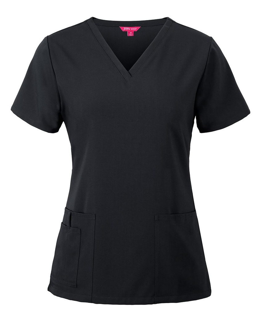 [4SNT1_BLACK_6] JB'S - [4SNT1] LADIES NU SCRUB TOP (BLACK, 6)