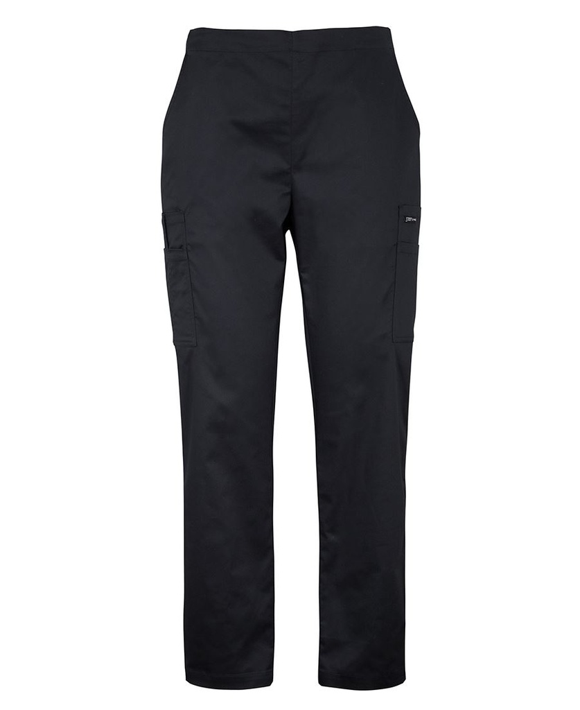 [4SPP1_BLACK_6] JB'S - [4SPP1] LADIES PREMIUM SCRUB CARGO PANT (BLACK, 6)