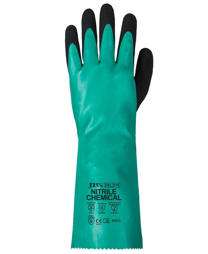 [8R033_M/8ML/9] JB'S - [8R033] TYPE A NITRILE CHEMICAL GLOVE (M/8)