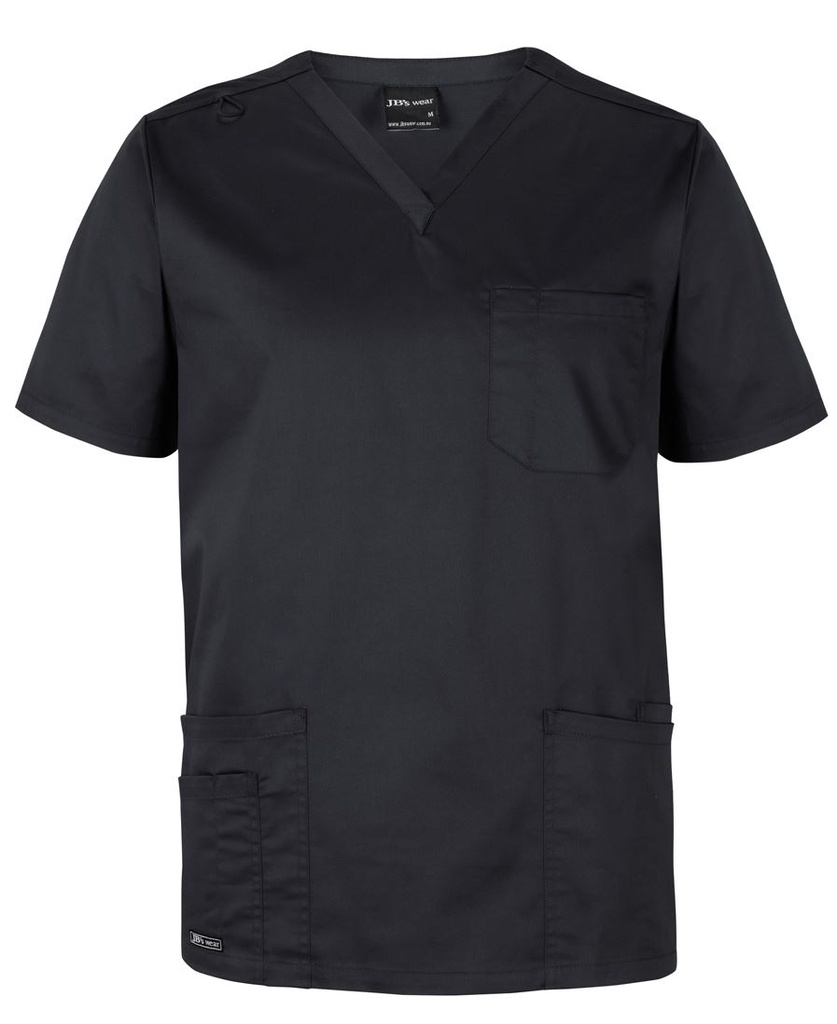 [4SPT_BLACK_3XS] JB'S - [4SPT] UNISEX PREMIUM SCRUB TOP (BLACK, 3XS)