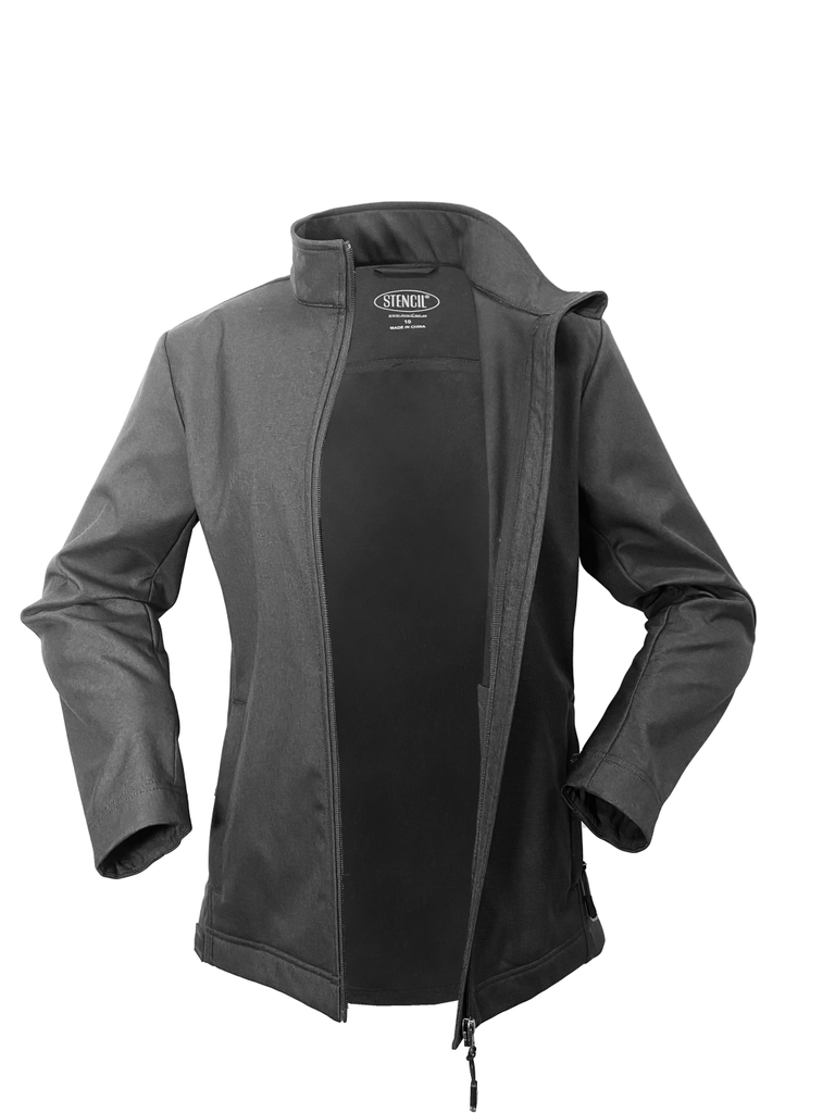 STENCIL - LADIES EPIQ JACKET (BLACK MARLE, 8)