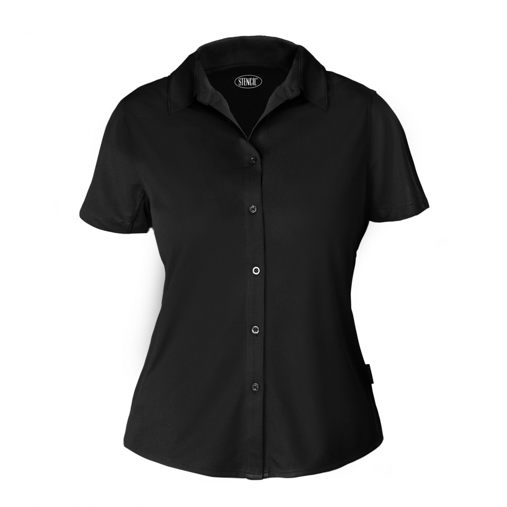 STENCIL - LADIES LIBERTY SHIRT S/S 5010S (BLACK, 6)