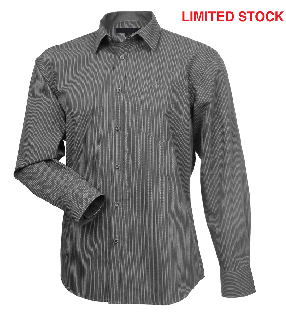 STENCIL - MENS SILVERTECH SHIRT L/S (CHARCOAL/SILVER, S)